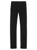 Department 5 Black Cotton Casual Pants