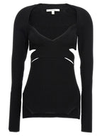 Nensi Dojaka Black Viscose Cardigan