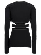 Nensi Dojaka Black Viscose Cardigan