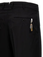 PT Torino Black Virgin Wool Dress Pants