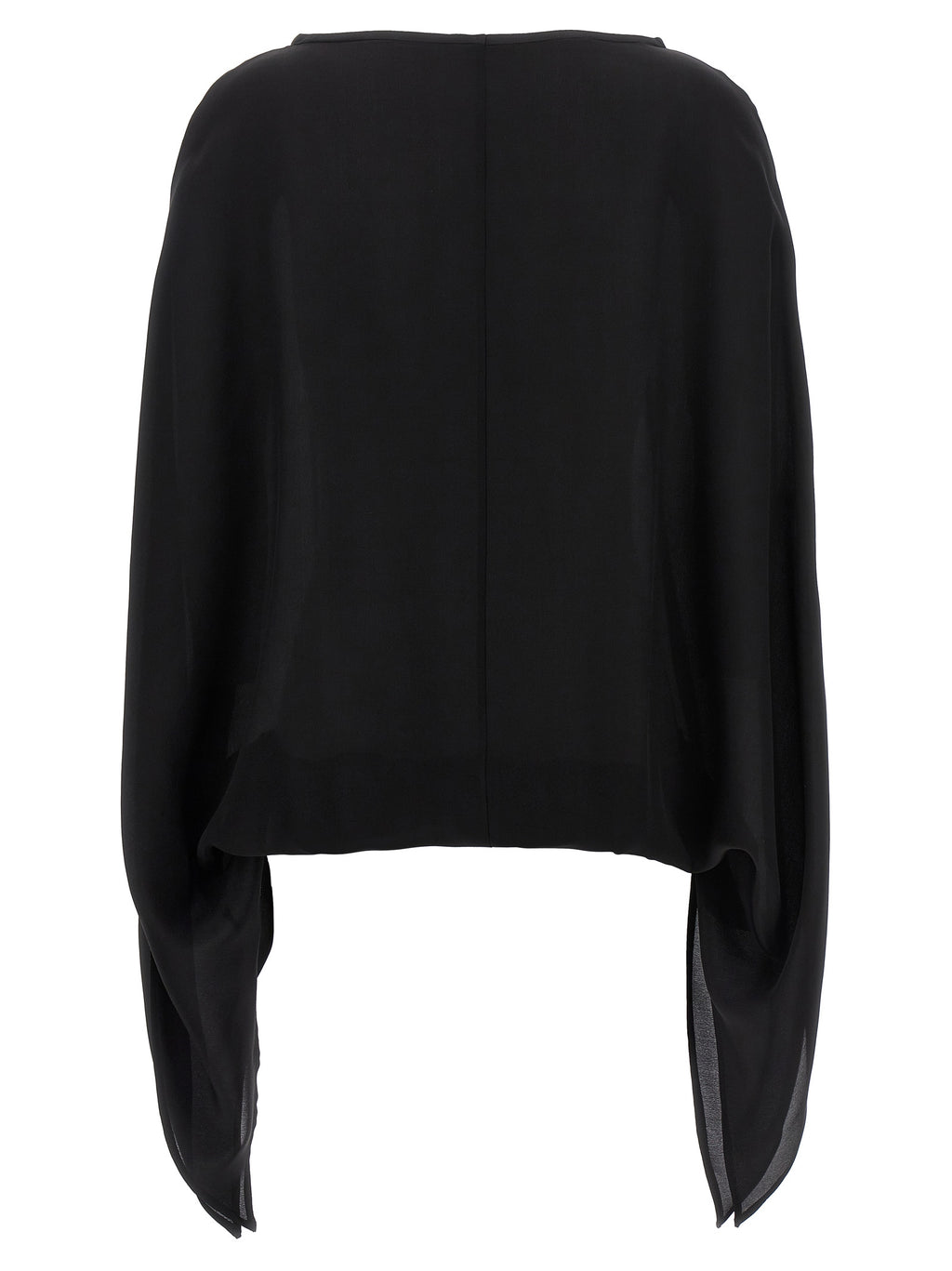 DI.LA3 PARI' Black Silk Blouse