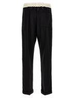 WALES BONNER Bicolor Wool Casual Pants