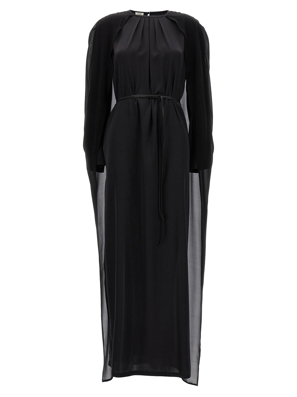 DI.LA3 PARI' Black Silk Long Dress