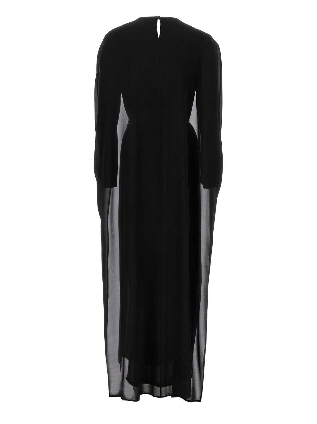 DI.LA3 PARI' Black Silk Long Dress
