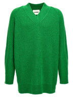 Jil Sander Bicolor Cotton Cardigan
