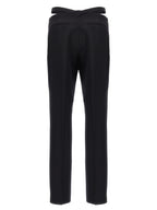 The Attico Black Virgin Wool Dress Pants