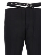 The Attico Black Virgin Wool Dress Pants