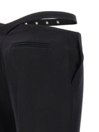 The Attico Black Virgin Wool Dress Pants