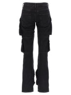 The Attico Black Cotton Cargo Pants