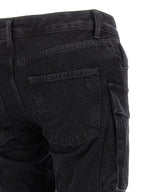 The Attico Black Cotton Cargo Pants