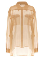Alberta Ferretti Beige Silk Blouse