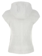 Ferragamo White Polyamide Sleeveless Jacket