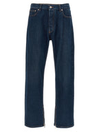 Off-White Blue Cotton Jeans Denim