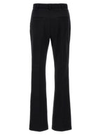 Sportmax Black Cotton Casual Pants