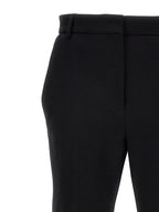 Sportmax Black Cotton Casual Pants