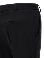 Sportmax Black Cotton Casual Pants