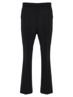 Max Mara Black Virgin Wool Cropped Pants