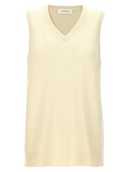 Sportmax Bicolor Wool Sleeveless Jacket