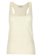 Max Mara White Cashmere Tank Tops
