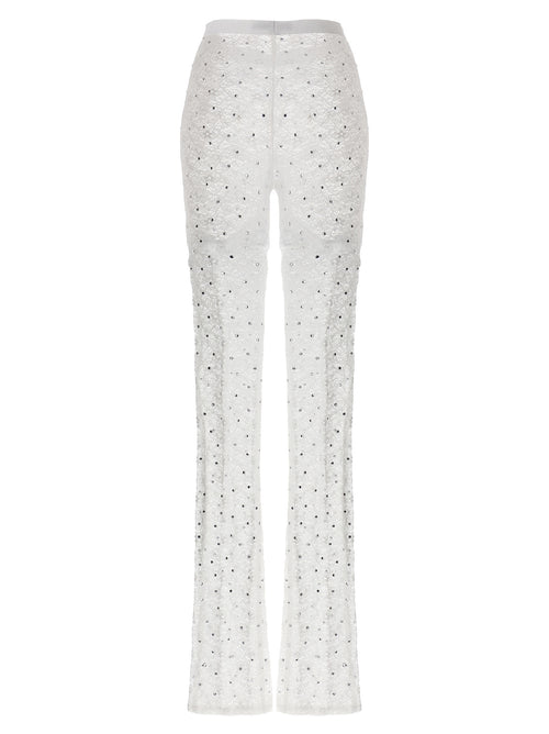 Alessandra Rich White Polyamide Leggings