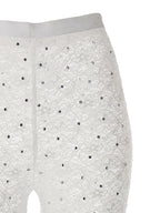 Alessandra Rich White Polyamide Leggings