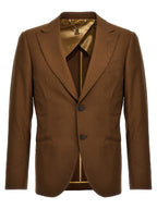 MAURIZIO MIRI Brown Wool Blazer