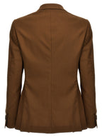 MAURIZIO MIRI Brown Wool Blazer