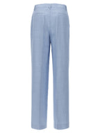 P.A.R.O.S.H. Blue Viscose Casual Pants