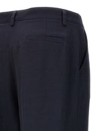 P.A.R.O.S.H. Blue Viscose Casual Pants