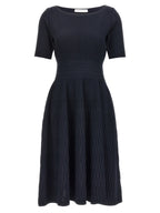 ANTONINO VALENTI Blue Viscose Midi Dress