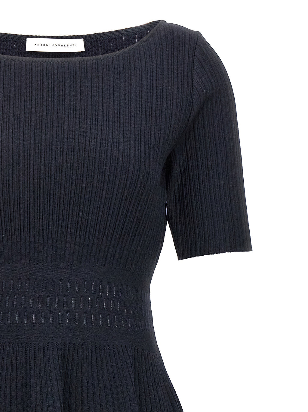 ANTONINO VALENTI Blue Viscose Midi Dress
