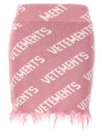 Vetements Multicolor Viscose Long Skirt