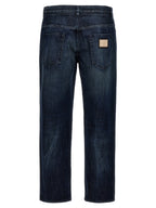 Dolce & Gabbana Blue Cotton Skinny Jeans