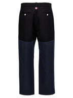 Thom Browne Blue Cotton Casual Pants