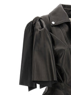 Alexander McQueen Black Lamb Leather Sleeveless Jacket
