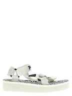 Palm Angels Bicolor Polyester Flat Sandals