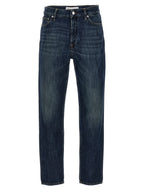 Department 5 Blue Cotton Straight-Leg Jeans
