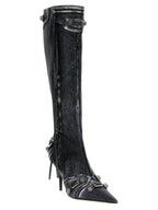 Balenciaga Black Lamb Leather Over The Knee