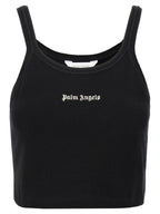 Palm Angels Bicolor Cotton Sport Bra