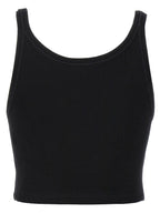 Palm Angels Bicolor Cotton Sport Bra