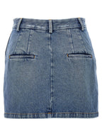 Armarium Blue Cotton Long Skirt
