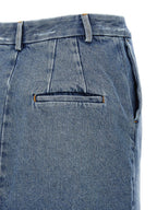 Armarium Blue Cotton Long Skirt