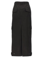 Armarium Black Cotton Mini Skirt