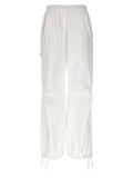 NUDE White Cotton Cargo Pants