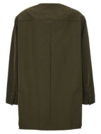 Max Mara Bicolor Cotton Full-Length Jacket
