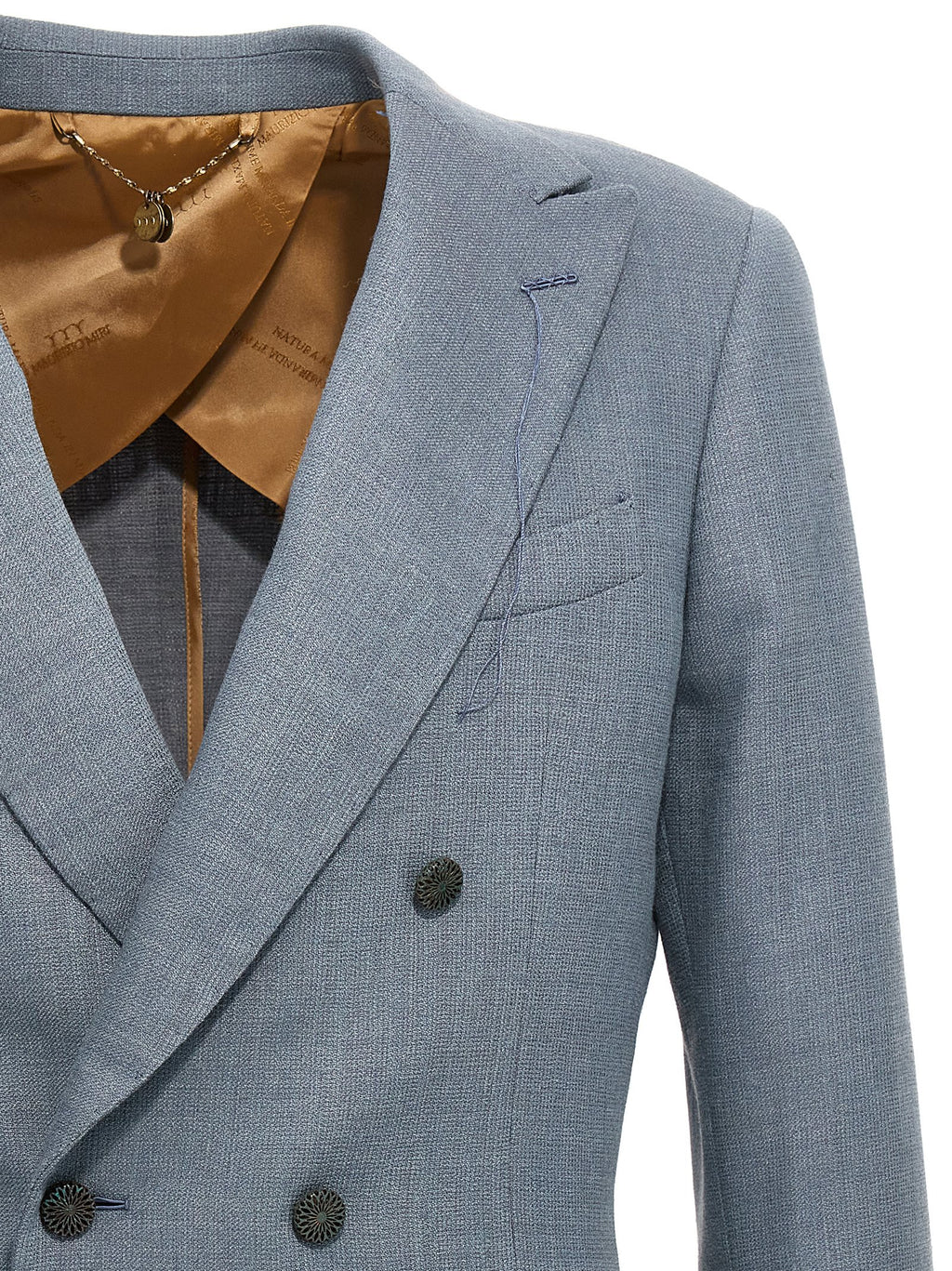 MAURIZIO MIRI Blue Silk Blazer