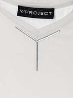 Y/PROJECT White Viscose T-Shirt