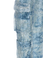 LE TWINS Blue Polyester Cargo Pants