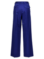 CELLAR DOOR Blue Cotton Casual Pants