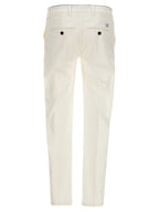 Department 5 White Cotton Casual Pants